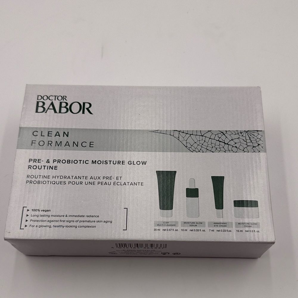 Doctor Babor- Clean Formance- Pre- & Probiotic Moisture Glow Routine- gift set